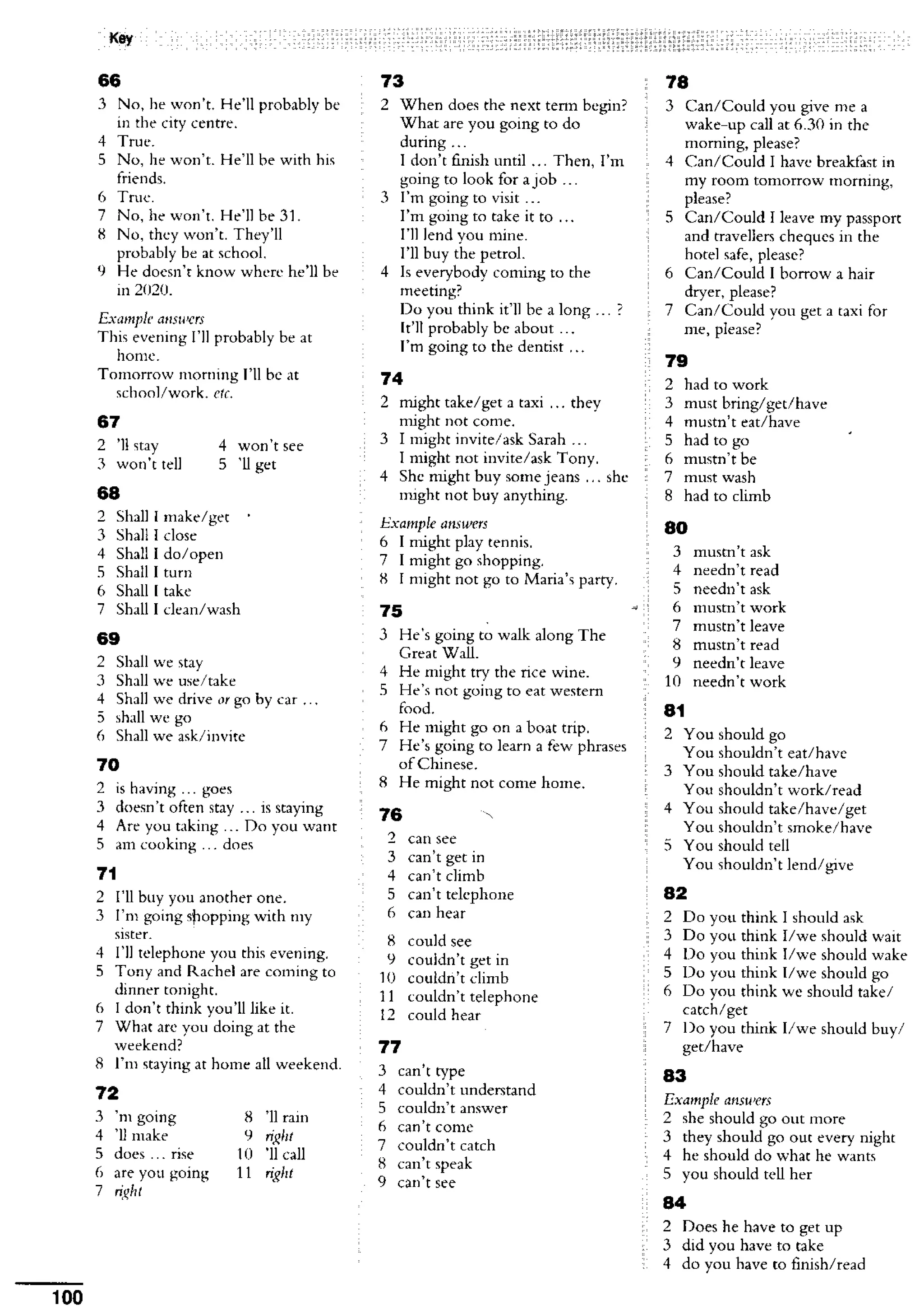 English course: essential grammar in use supplementary exercises