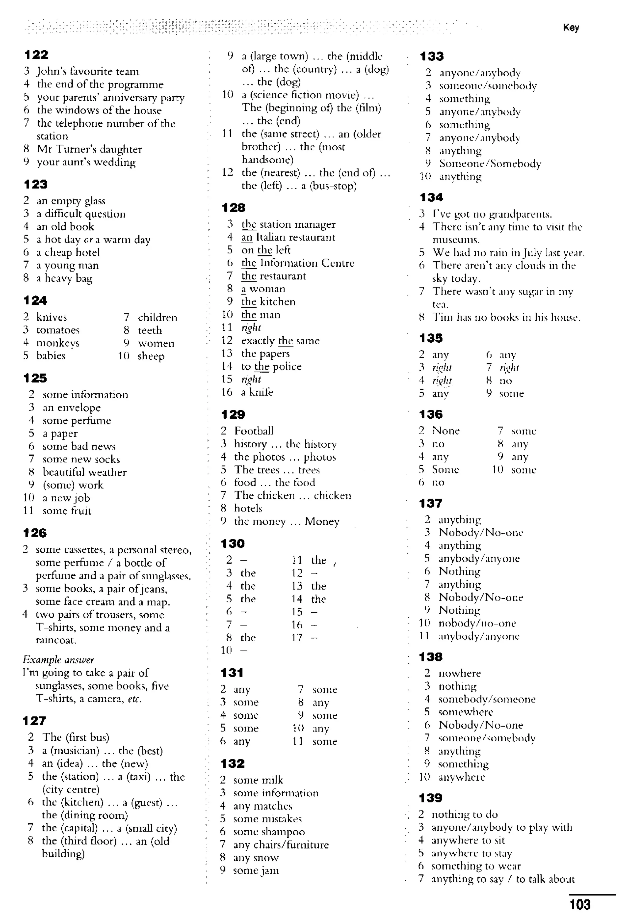English course: essential grammar in use supplementary exercises