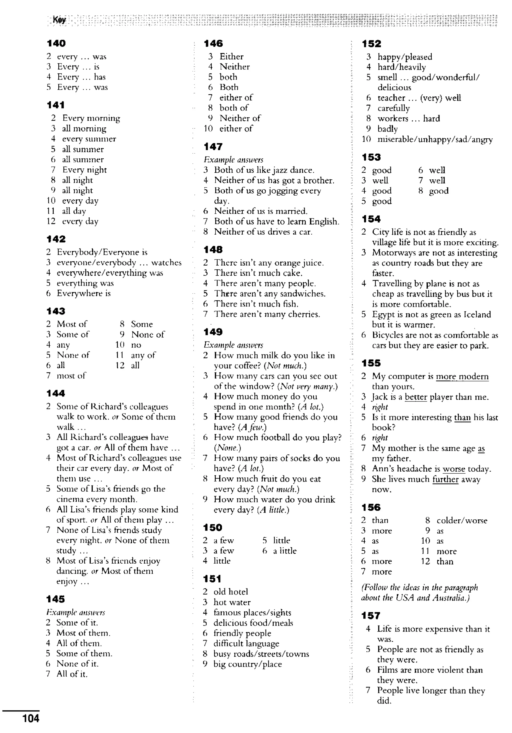English course: essential grammar in use supplementary exercises