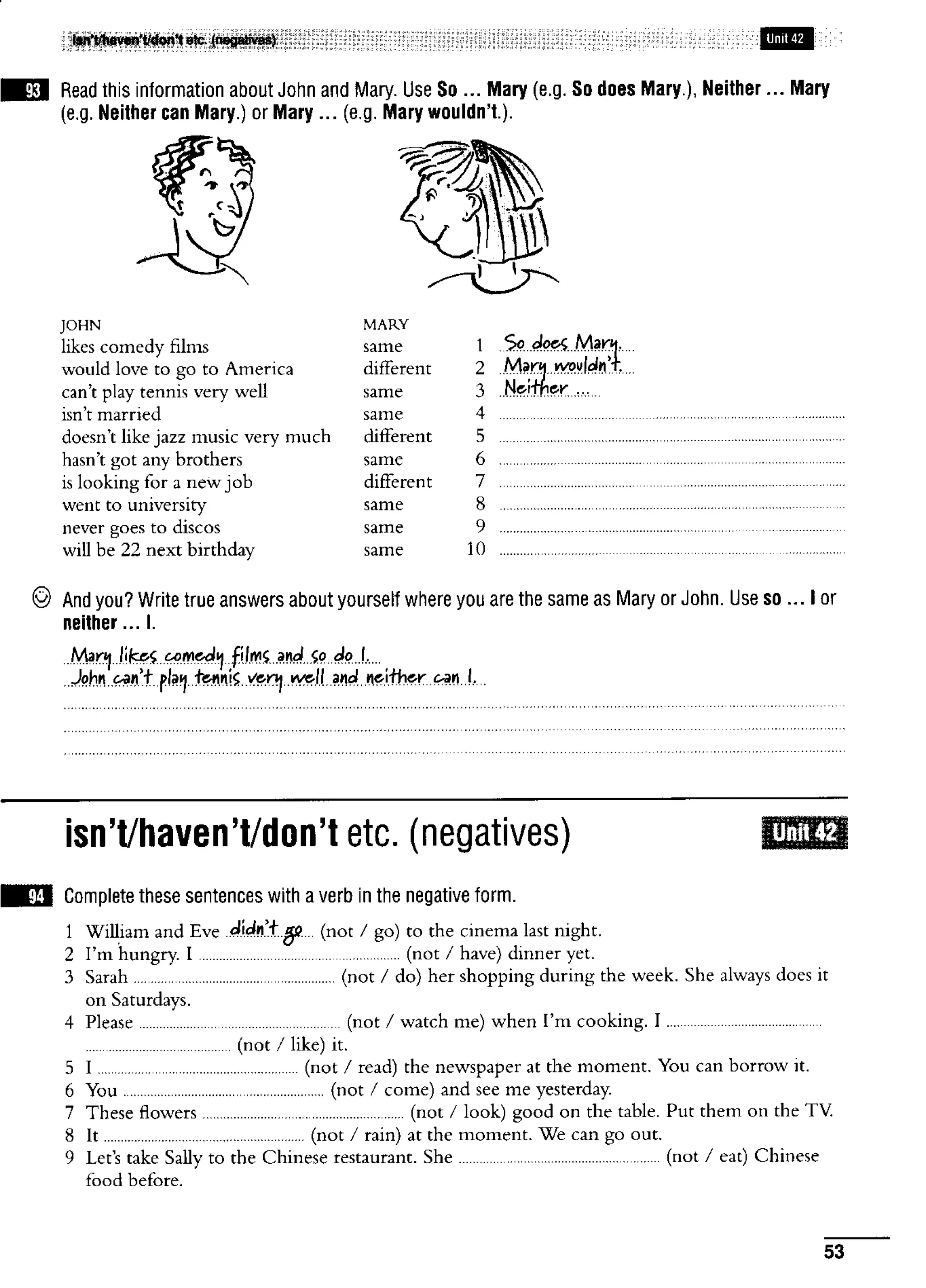 English course: essential grammar in use supplementary exercises