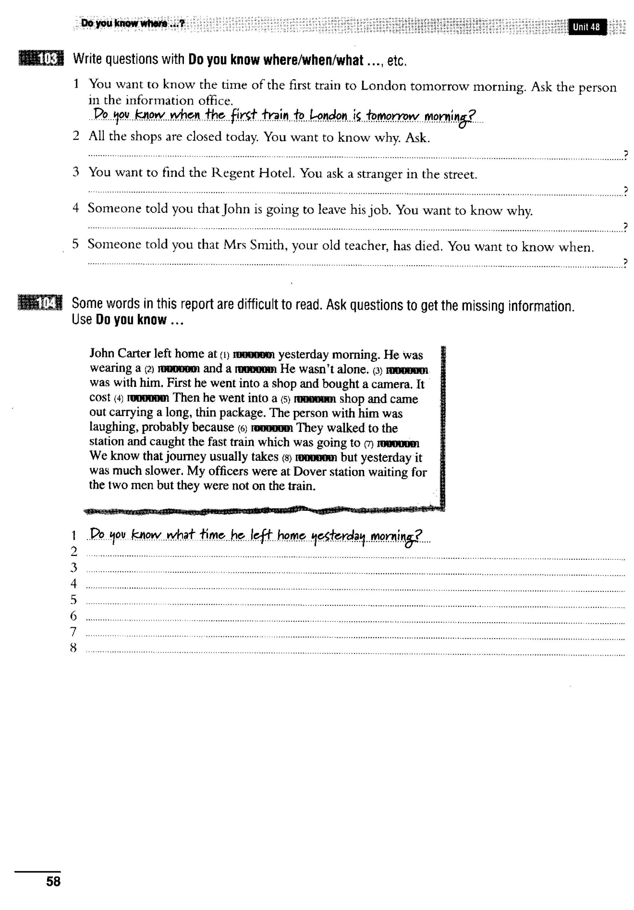 English course: essential grammar in use supplementary exercises