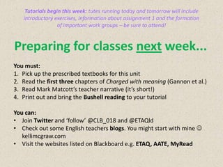 be aware of learners’ needs