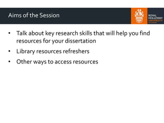 English dissertation research skills | PPTX