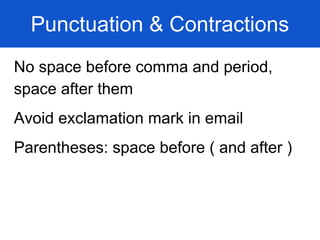 English email writing 101 | PDF