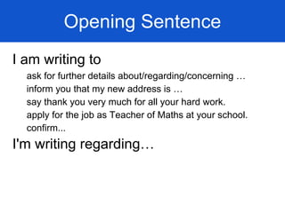 English email writing 101