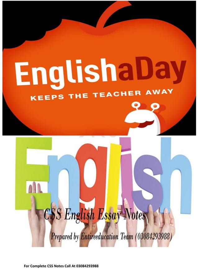 CSS English Essay Notes PDF Css english essay notes pdf