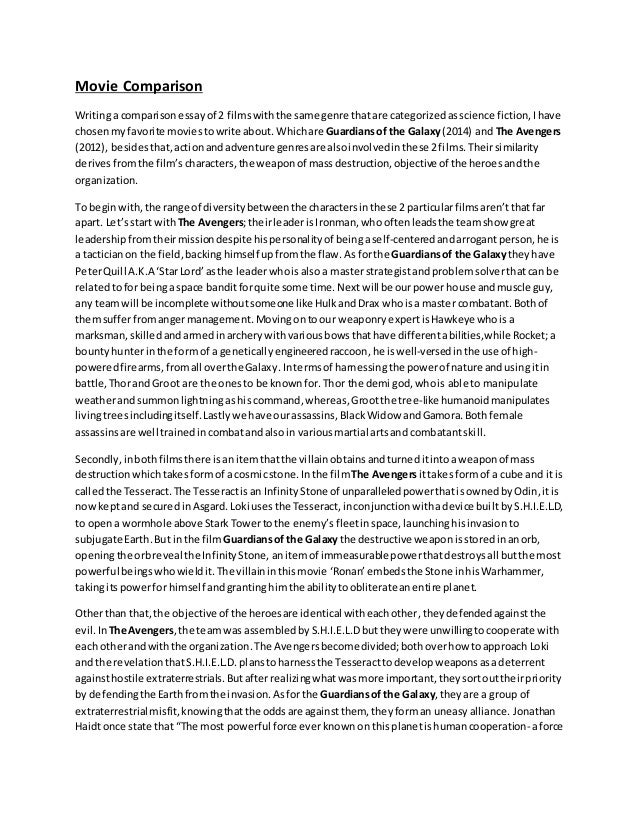 English films essay image