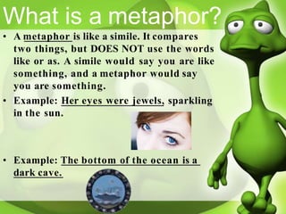 Two Metaphors Examples englishfigurativelanguage-190710094302.pptx