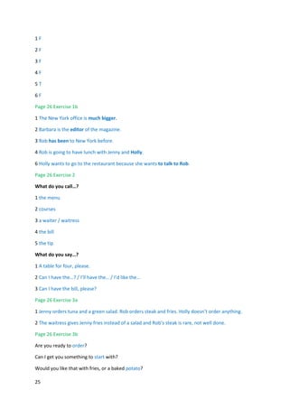 English file 3e_pre-int_sb_answer_key