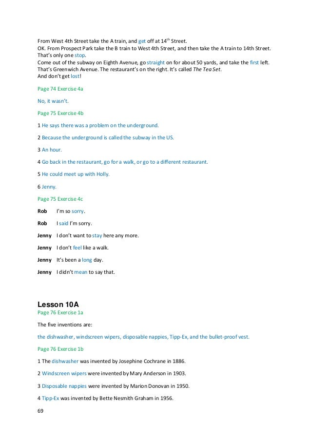English File 3e Pre Int Sb Answer Key English File 3e Pre Int Sb Answer Key
