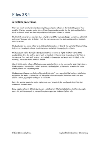 English file (3rd) elementary - short films scripts | PDF