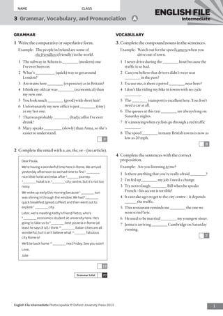 English file intermediate 3 | PDF