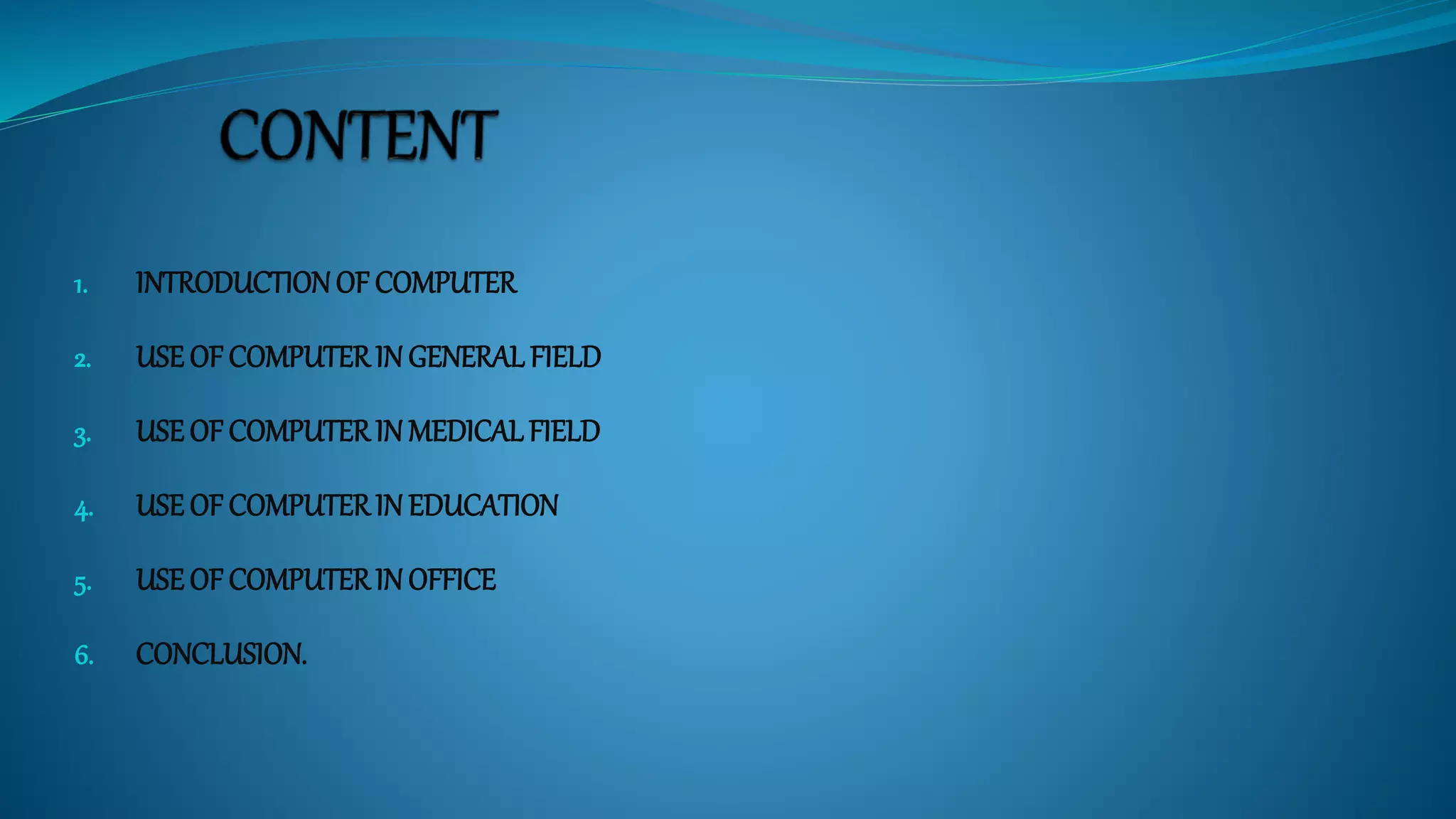 use of computer | PPT