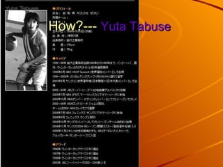 How?---  Yuta Tabuse   