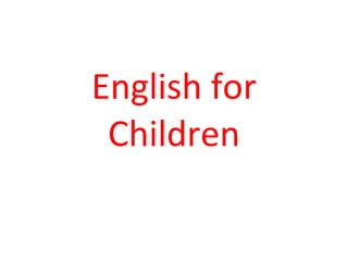 English for Children 