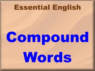 Essential English Compound Words 