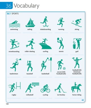 128
Vocabulary
SPORTS
 