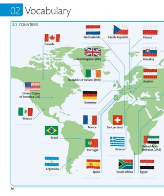 16
Vocabulary
COUNTRIES
 