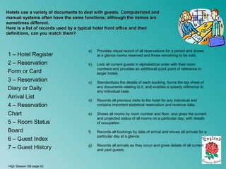 English for hotel management module 2 - check-in | PPT
