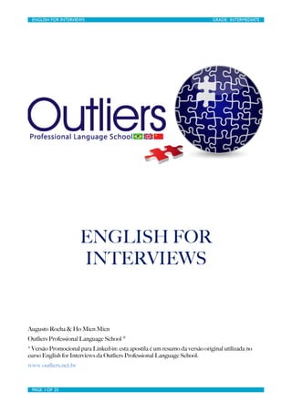 Apostila English for interviews - Outliers (Download)