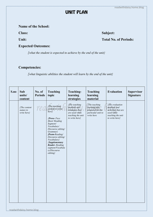 Macro teaching English Format