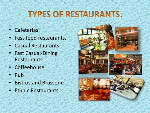 types of restaurants