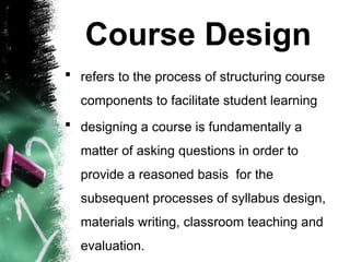 English for Specific Purposes (ESP): Course Design | PPTX