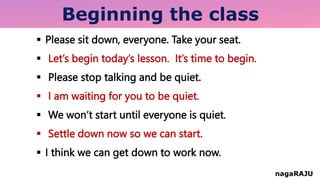 English for the Classroom | PPTX