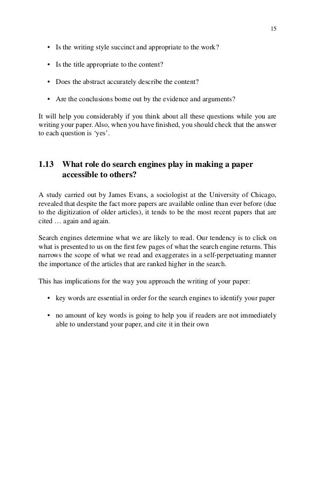 English for writing research papers