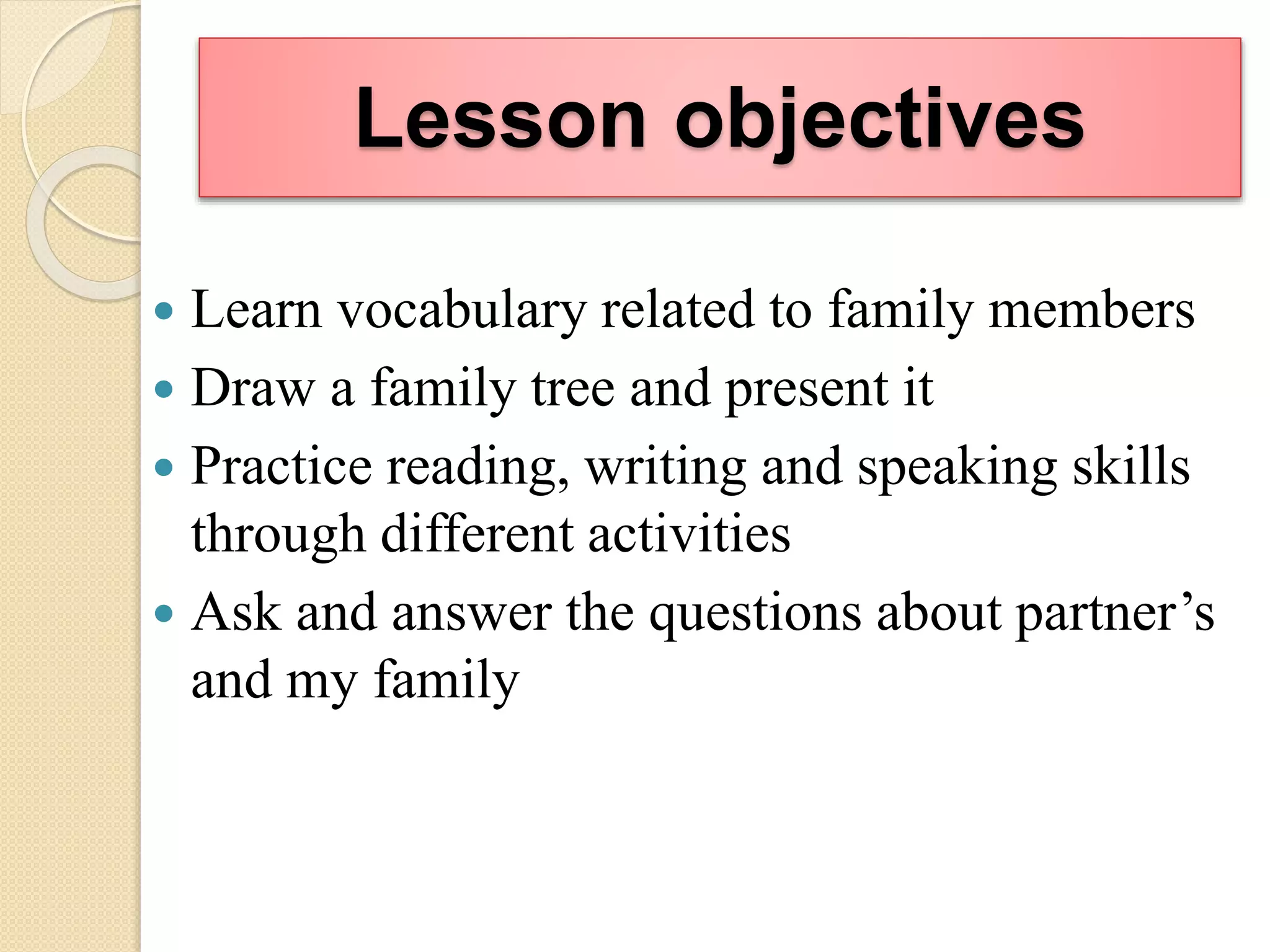 English Grade 5 Family relationships Unit 3 Values PPT.pptx