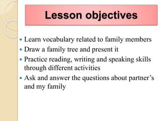 English Grade 5 Family relationships Unit 3 Values PPT.pptx