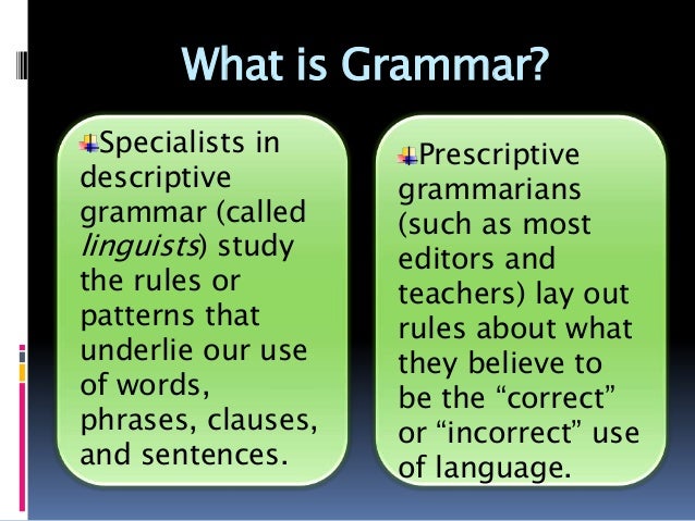 A Grammar Of Present-Day English