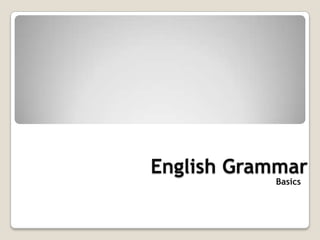 English Grammar
Basics
 