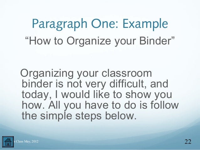 english paragraph