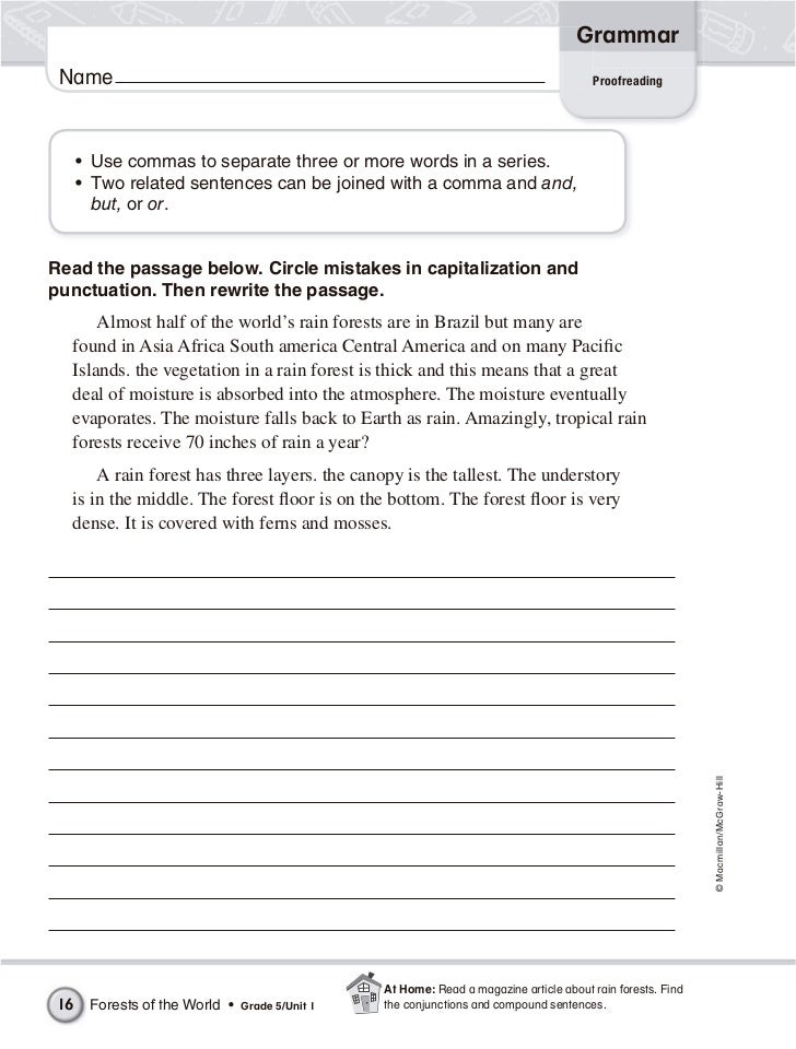 Printable English Grammar Worksheets Grade 9