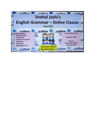 English grammar classes