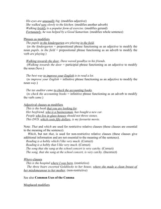 English Grammar Essentials (word document) | DOC