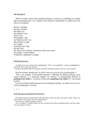 English Grammar Essentials (word document) | DOC