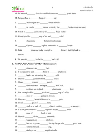 English grammar & exercises for thai students 276p | PDF