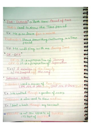 English grammar hand written notes For SSC | PDF