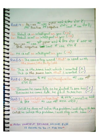 English grammar hand written notes For SSC | PDF