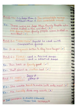 English grammar hand written notes For SSC | PDF