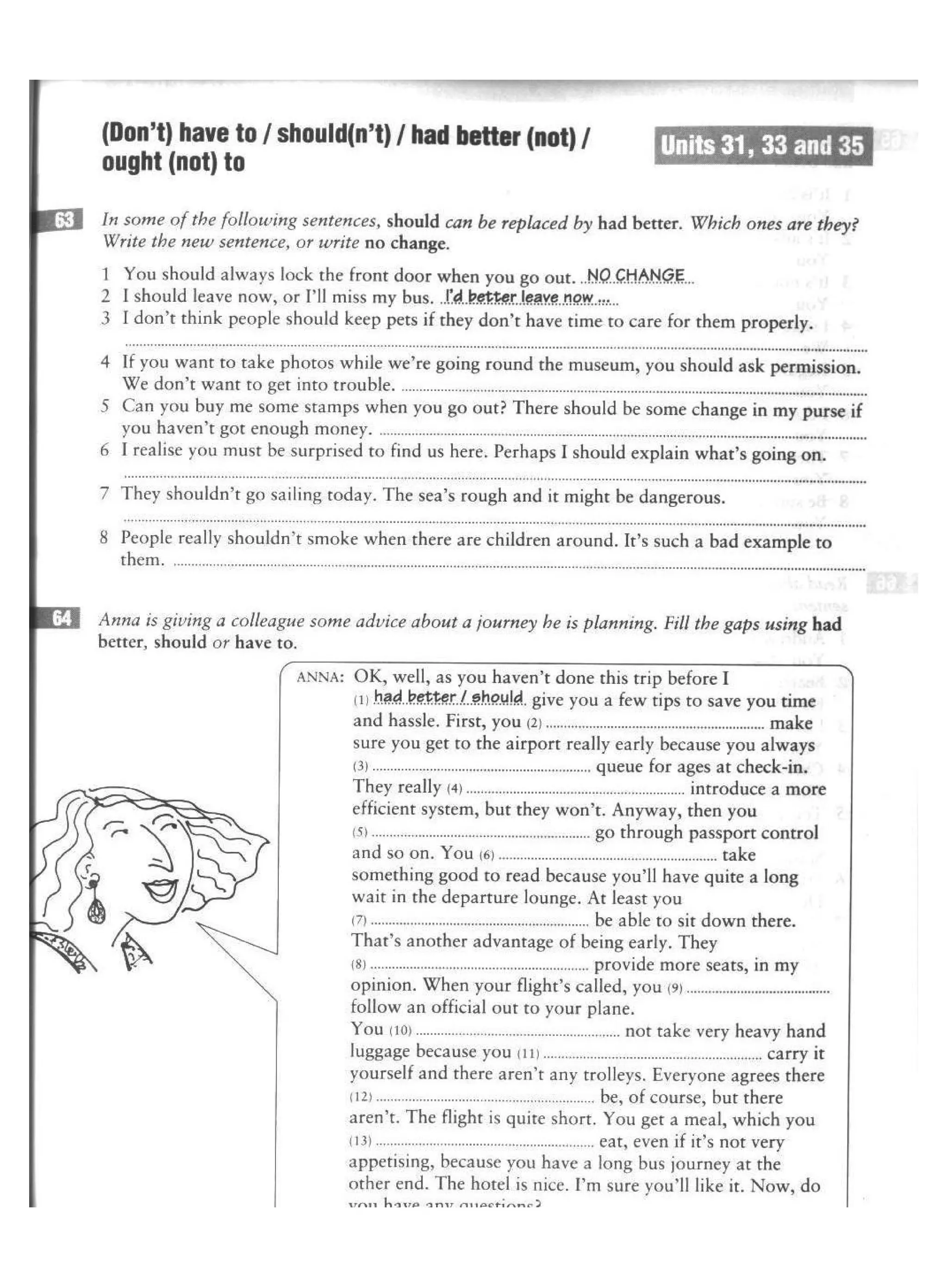 English grammar in use supplementary exercises with keys | PDF