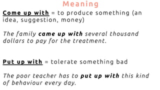 English grammar launch advanced three-word phrasal verbs | PDF