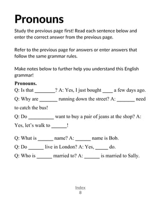 english grammar worksheets by billgreen54