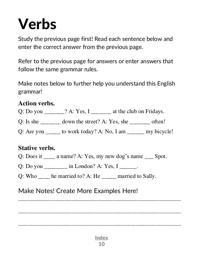 english grammar worksheets by billgreen54