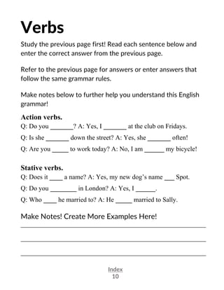 english grammar worksheets bill larisa green