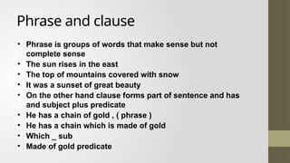 Grammer and it's uses including active and passive voice | PPTX