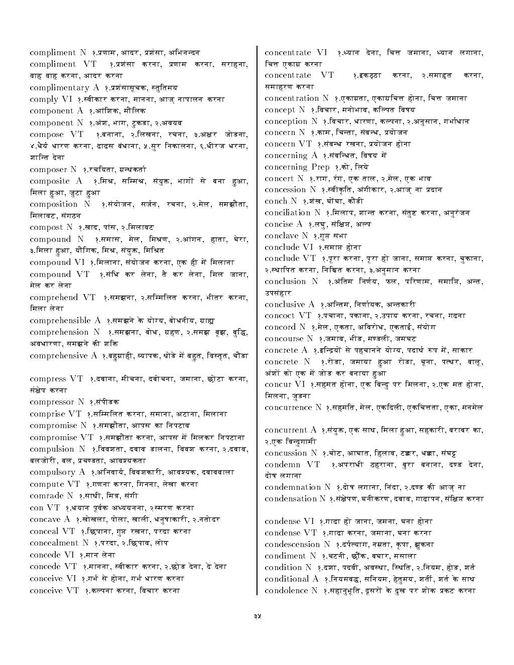 English Hindi Dictionary