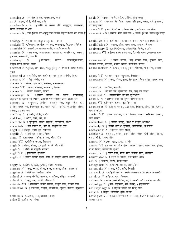 English Hindi Dictionary English Hindi Dictionary